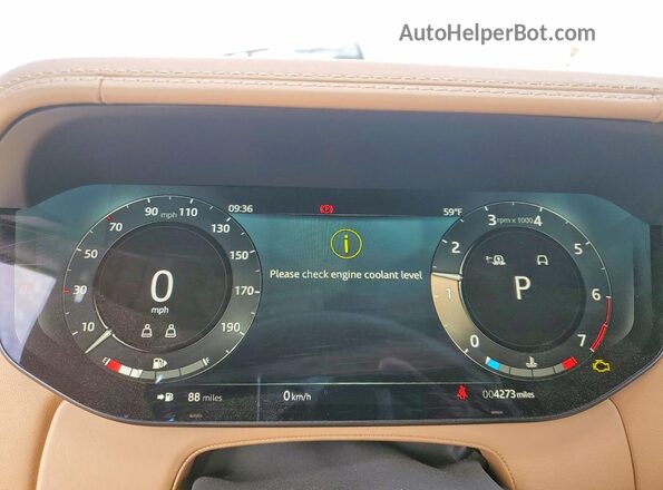 SALKUBE71PA040101 2023 LAND ROVER RANGE White Սարքավորումների վահանակի տեսք