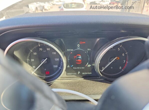 SALRG2RV9L2428891 2020 LAND ROVER DISCOVERY White Instrument cluster view