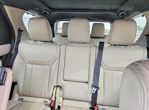 SALRGBBVXHA037322 2017 LAND ROVER DISCOVERY Tan უკანა სავარძლების ხედი