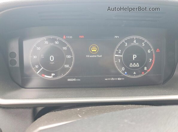 SALRR2RV0L2428093 2020 LAND ROVER DISCOVERY Gray Vista del cuadro de instrumentos