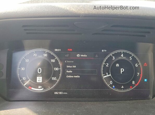 SALRR2RV2KA080009 2019 LAND ROVER DISCOVERY Gray Vista del cuadro de instrumentos