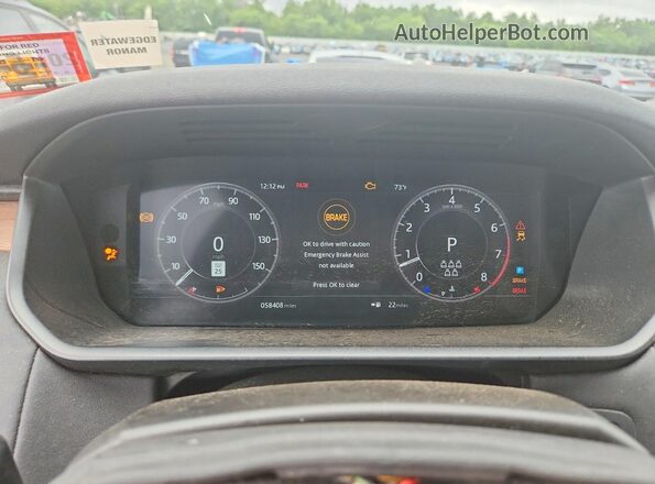 SALRR2RV3K2400173 2019 LAND ROVER DISCOVERY White Вид щитка приладів
