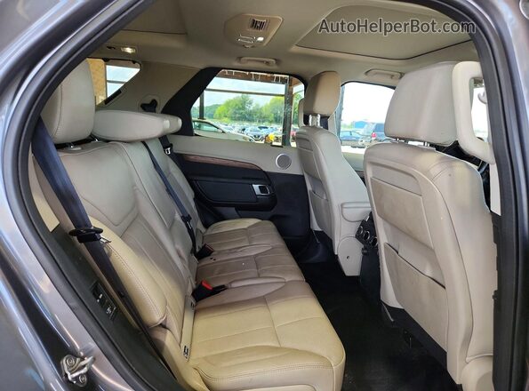 SALRR2RV4JA076350 2018 LAND ROVER DISCOVERY Gray უკანა სალონის ხედი