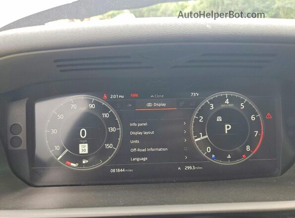 SALRR2RV7JA072101 2018 LAND ROVER DISCOVERY Silver Widok zestawu wskaźników