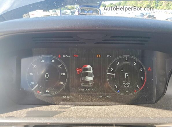 SALRU2RV2L2419958 2020 LAND ROVER DISCOVERY Black Вид щитка приладів