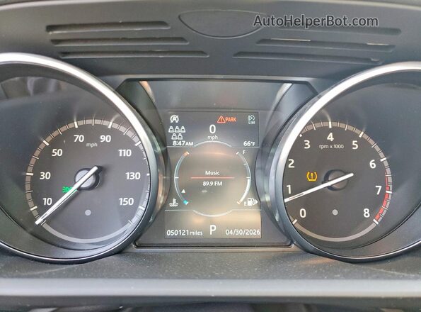 SALRU2RV3L2416485 2020 LAND ROVER DISCOVERY Gray Widok zestawu wskaźników