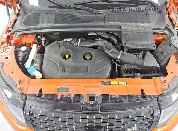 SALVD2BG2HH191975 2017 LAND ROVER RANGE Orange Vista del compartimento del motor