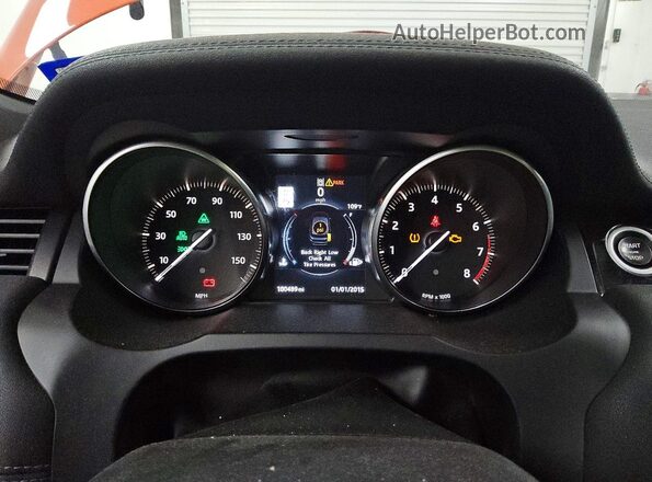 SALVD2BG2HH191975 2017 LAND ROVER RANGE Orange Vista del cuadro de instrumentos
