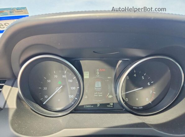 SALVE2BGXGH143877 2016 LAND ROVER RANGE Black Instrument cluster view