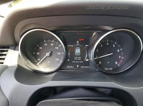 SALVP2BG0HH203189 2017 LAND ROVER RANGE Gray Widok zestawu wskaźników