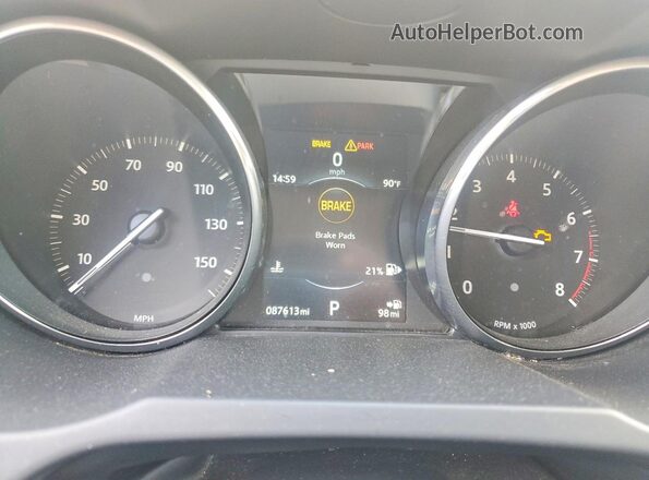 SALVP2BG4GH084898 2016 LAND ROVER RANGE White Սարքավորումների վահանակի տեսք