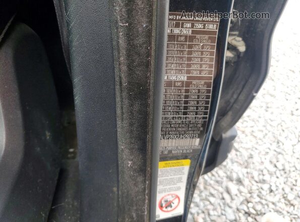 SALVP2RX2JH292713 2018 LAND ROVER RANGE Black Vista del compartimento del motor