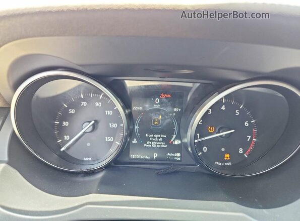SALVP2RX2JH299287 2018 LAND ROVER RANGE Black Սարքավորումների վահանակի տեսք