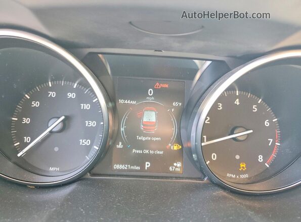 SALVP2RX7JH307206 2018 LAND ROVER RANGE Red ხელსაწყოთა პანელის ხედი
