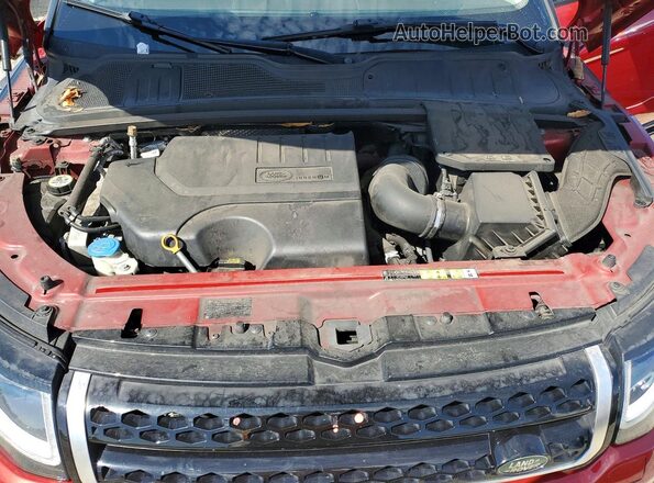 SALVP2RX7JH307206 2018 LAND ROVER RANGE Red ძრავის განყოფილების ხედი