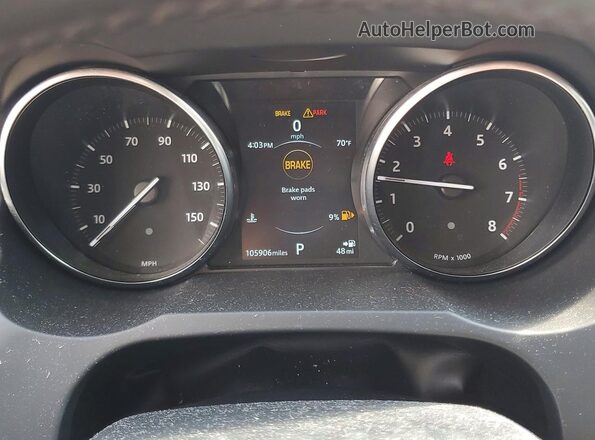 SALVP2RX7KH340806 2019 LAND ROVER RANGE Red Instrument cluster view