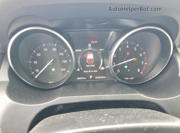 SALVR2BG5GH078571 2016 LAND ROVER RANGE White Instrument cluster view