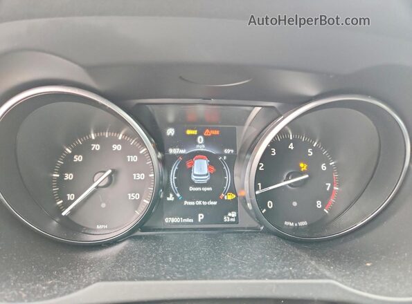 SALVR2RX6JH300239 2018 LAND ROVER RANGE White Սարքավորումների վահանակի տեսք