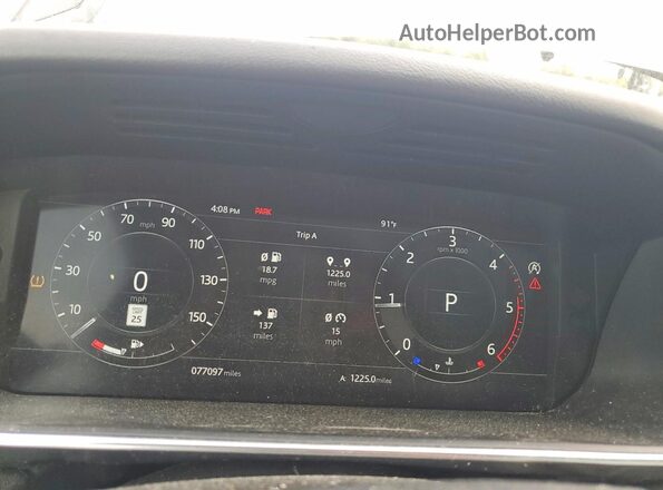 SALWG2RK4JA699174 2018 LAND ROVER RANGE White Սարքավորումների վահանակի տեսք