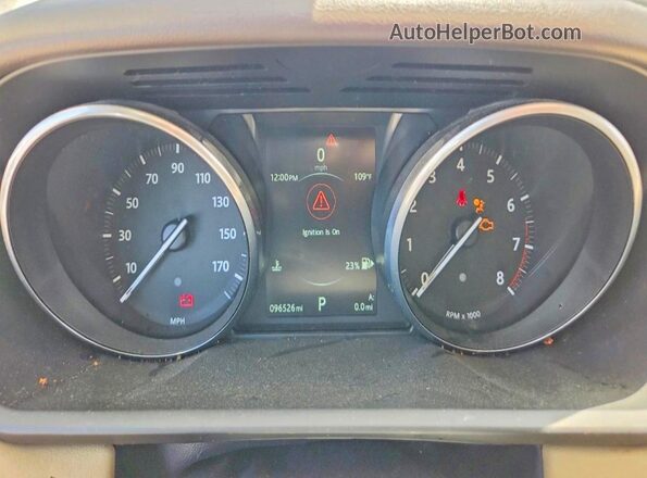 SALWG2VF3GA647715 2016 LAND ROVER RANGE White Вид щитка приладів
