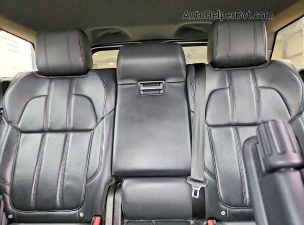 SALWR2EF2GA101398 2016 LAND ROVER RANGE Black უკანა სავარძლების ხედი