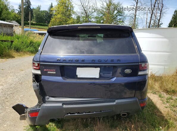 SALWR2EF4GA122155 2016 LAND ROVER RANGE Blue Rear view