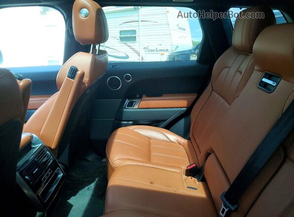SALWR2EF4GA122155 2016 LAND ROVER RANGE Blue Rear seats view