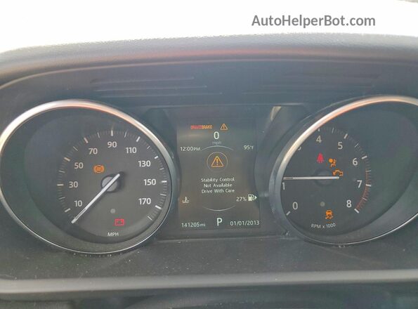 SALWR2EF8GA595377 2016 LAND ROVER RANGE Silver Instrument cluster view
