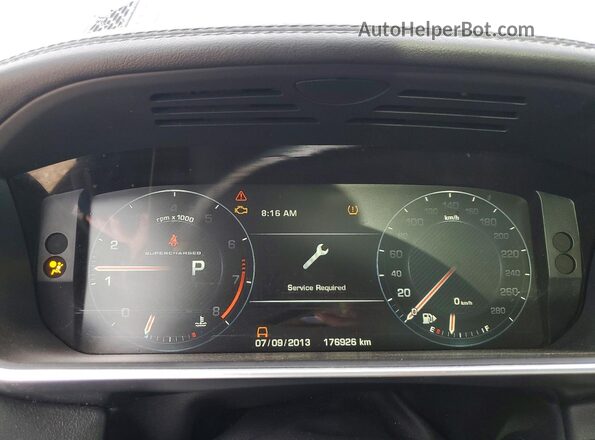 SALWR2EF9GA100443 2016 LAND ROVER RANGE Black Instrument cluster view