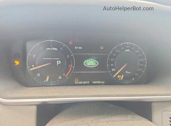 SALWR2EF9GA552506 2016 LAND ROVER RANGE Gray ხელსაწყოთა პანელის ხედი