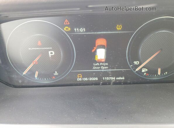 SALWR2EFXGA581724 2016 LAND ROVER RANGE Black Widok zestawu wskaźników