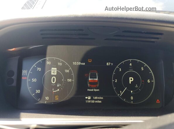 SALWR2FK8HA684377 2017 LAND ROVER RANGE Black Вид щитка приладів
