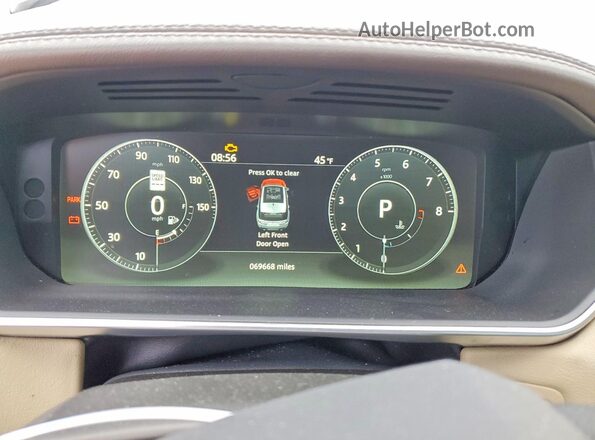 SALWR2FV0HA130034 2017 LAND ROVER RANGE Blue Vista del cuadro de instrumentos