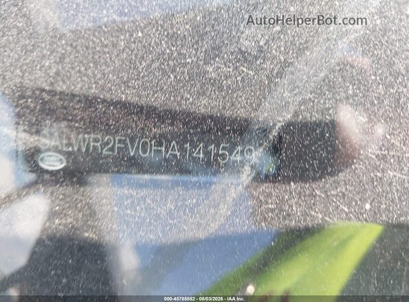 SALWR2FV0HA141549 2017 LAND ROVER RANGE ROVER SPORT Black Вид підкапотного простору