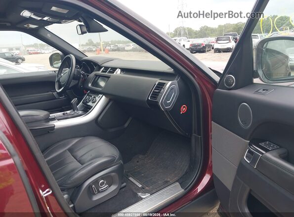 SALWR2KF1GA635190 2016 LAND ROVER RANGE ROVER SPORT Бордовый Вид салона спереди