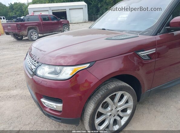 SALWR2KF1GA635190 2016 LAND ROVER RANGE ROVER SPORT Бордовый Вид спереди