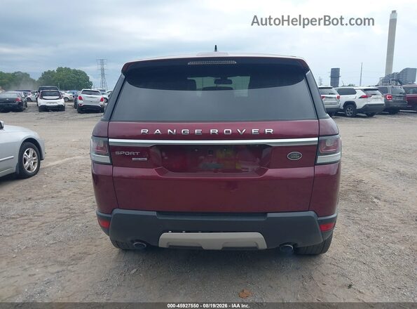SALWR2KF1GA635190 2016 LAND ROVER RANGE ROVER SPORT Бордовый 
