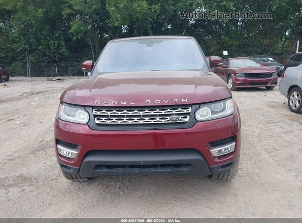 SALWR2KF1GA635190 2016 LAND ROVER RANGE ROVER SPORT Бордовый Вид щитка приборов