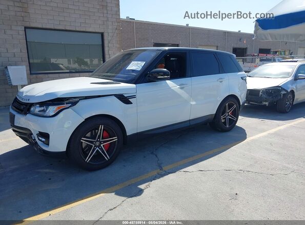 SALWR2KF4GA663713 2016 LAND ROVER RANGE ROVER SPORT White წინა მარცხენა ხედი სამი მეოთხედიდან