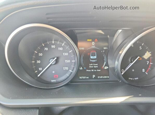 SALWR2PF1GA120196 2016 LAND ROVER RANGE Silver Instrument cluster view