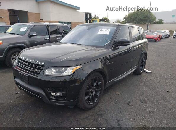 SALWR2PF5GA597598 2016 LAND ROVER RANGE ROVER SPORT Black Առջևի ձախ երեք քառորդ տեսարան