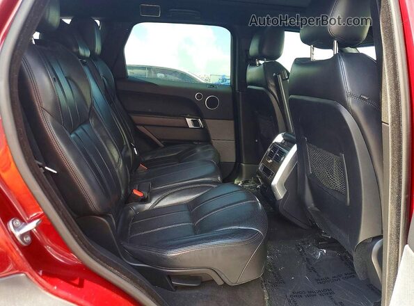 SALWR2PF5GA653586 2016 LAND ROVER RANGE Red Widok wnętrza z tyłu