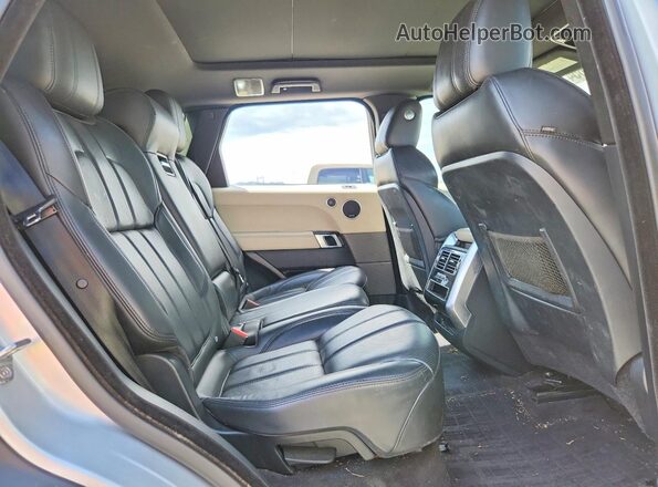 SALWR2PFXGA100285 2016 LAND ROVER RANGE Silver Vista interior trasera