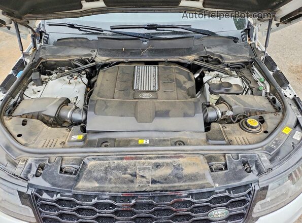 SALWR2RE2KA846176 2019 LAND ROVER RANGE White ძრავის განყოფილების ხედი