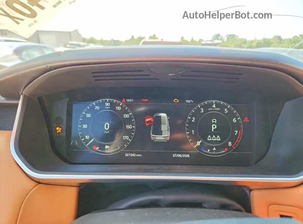 SALWR2RE2KA872941 2019 LAND ROVER RANGE White Vista del cuadro de instrumentos