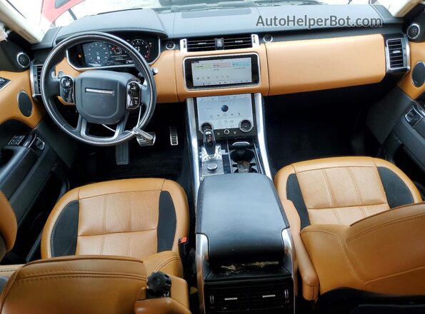 SALWR2RE3KA822694 2019 LAND ROVER RANGE Red Widok deski rozdzielczej