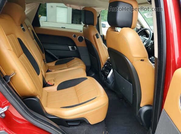 SALWR2RE3KA822694 2019 LAND ROVER RANGE Red Widok wnętrza z tyłu