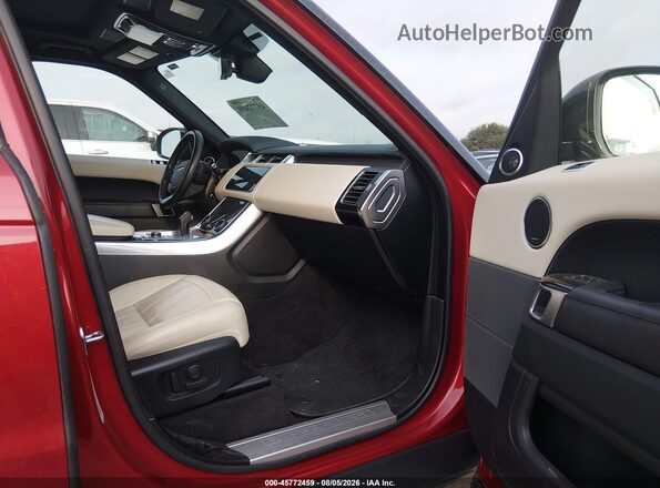 SALWR2RU4KA858675 2019 LAND ROVER RANGE ROVER SPORT Red Front interior view