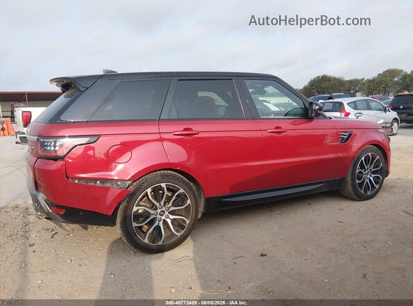 SALWR2RU4KA858675 2019 LAND ROVER RANGE ROVER SPORT Red Rear interior view