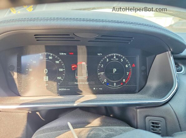 SALWR2RV0KA851019 2019 LAND ROVER RANGE Black Սարքավորումների վահանակի տեսք